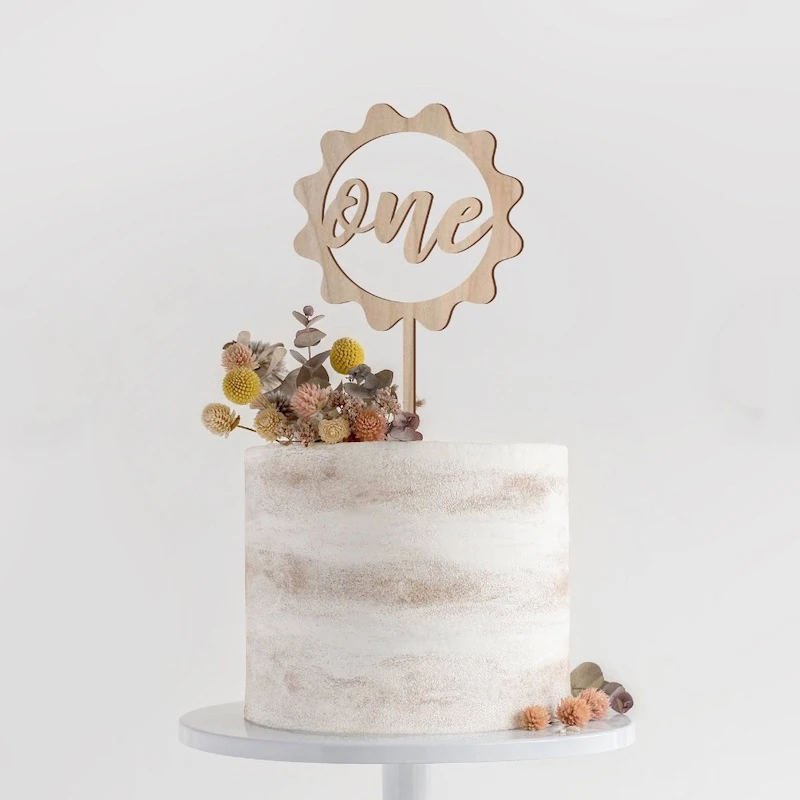 Принадлежности для украшения десертного торта 1-го года рождения Baby One Birthday Happy Cake Topper Baby Shower Декор для торта для вечеринки по случаю Дня рождения Изображение 2
