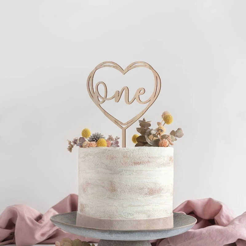 Принадлежности для украшения десертного торта 1-го года рождения Baby One Birthday Happy Cake Topper Baby Shower Декор для торта для вечеринки по случаю Дня рождения Изображение 3