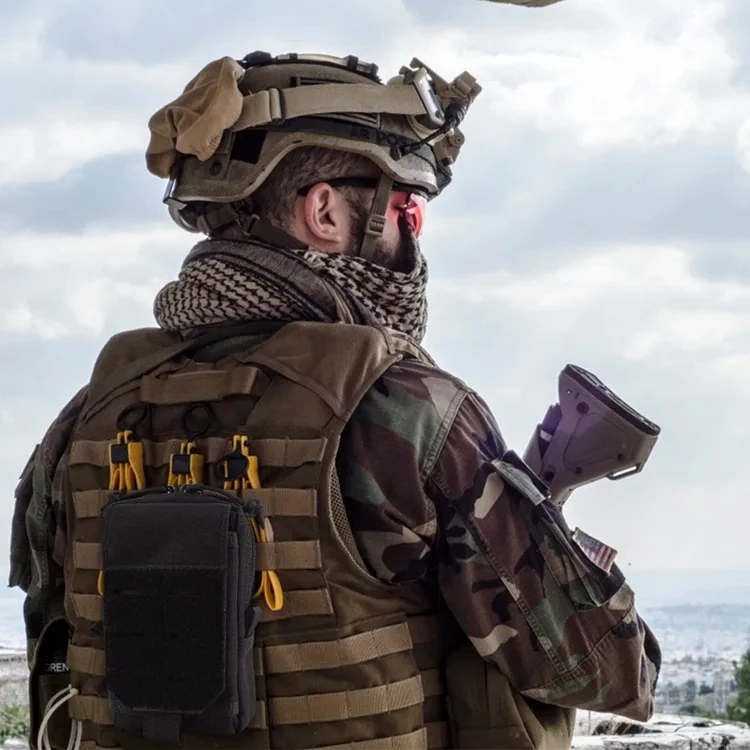 Военная поясная сумка Molle, тактическая сумка Molle, мужские походные EDC инструменты, охотничий компактный жилет, кошелек, чехол для мобильного телефона Изображение 2