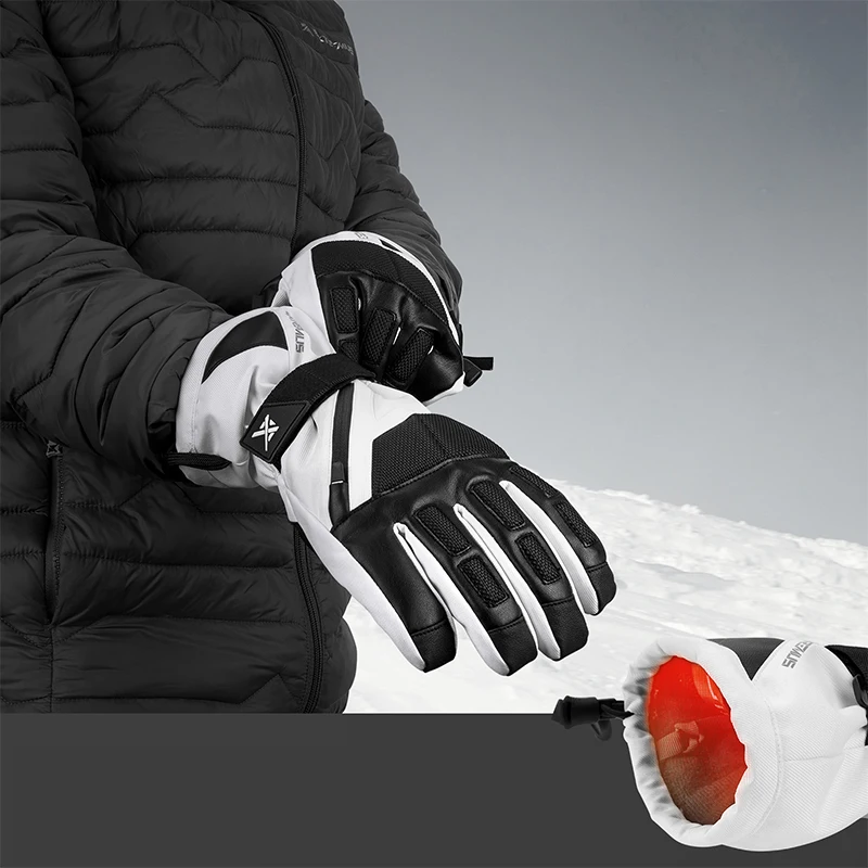 Лыжные перчатки Extremus Outlook Peak для мужчин и Женщин, Теплые Зимние перчатки 3M Thinsulate для холодной погоды, Водонепроницаемые и ветрозащитные Sn Изображение 2