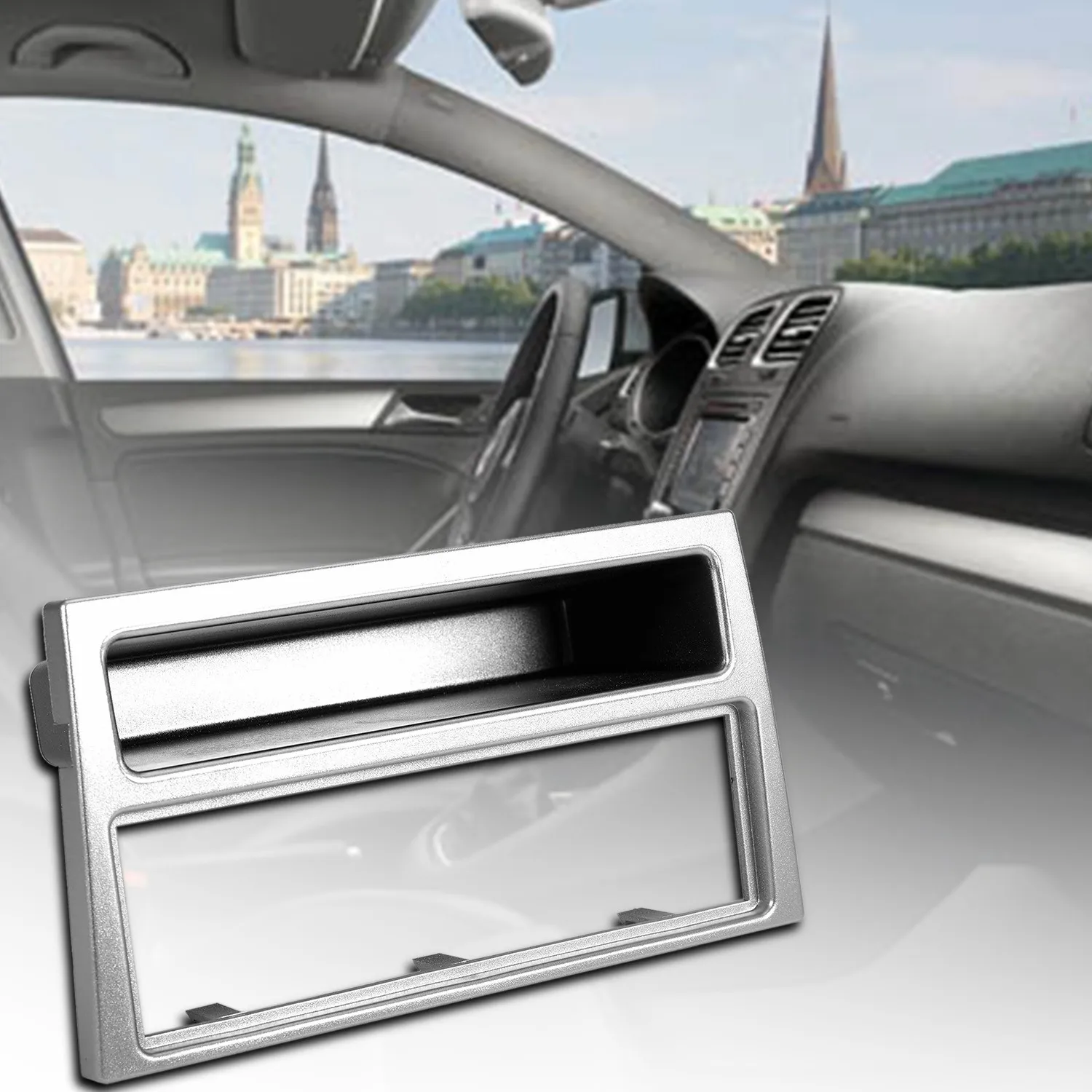 1Din Автомобильный Стерео Радио DVD-Плеер Панель Аудио Отделка Рамка для Opel Agila Tigra Corsa Изображение 2