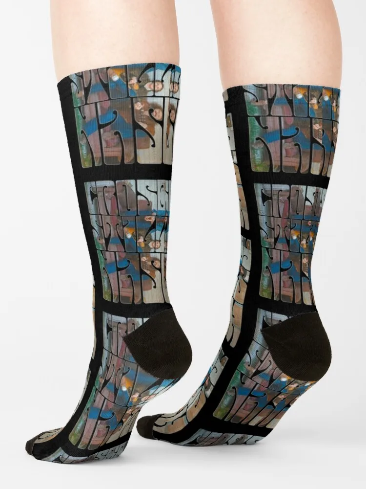 Винтажные мужские носки Crosby Stills И Nash для женщин, классические носки с рисунком в стиле ретро, термоноски для мужчин, обогревающий носок Изображение 3