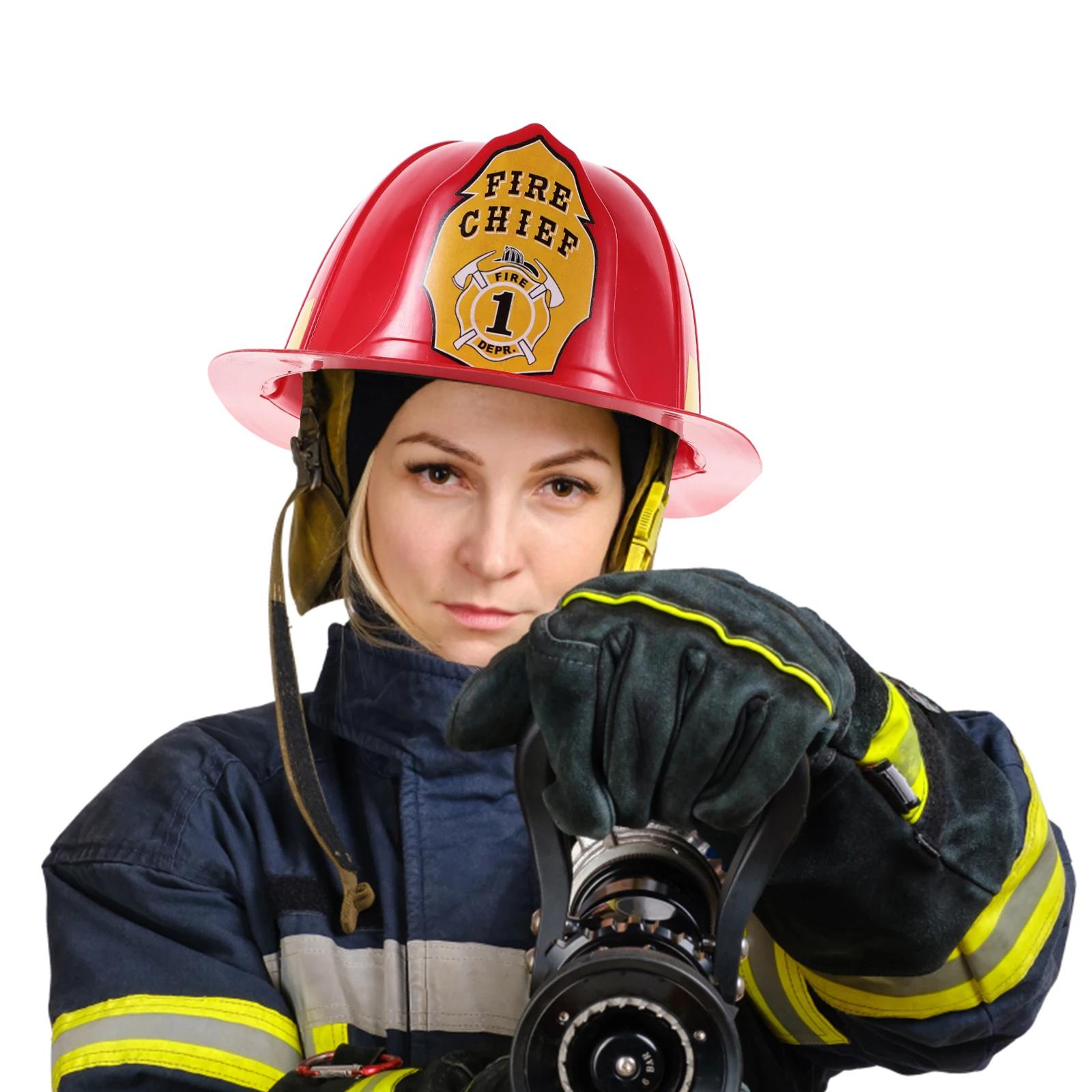 Аксессуар для костюма пожарного для взрослых, шляпа пожарного для косплея, пластиковая защитная роль, реквизит из ПВХ Изображение 5