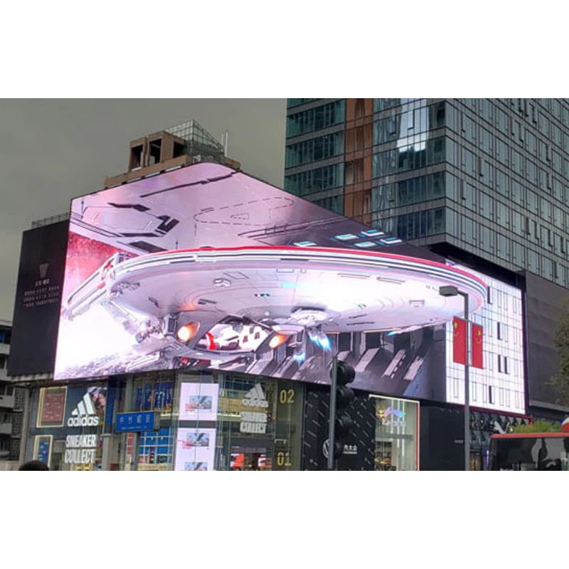 Доступный уличный Водонепроницаемый фиксированный полноцветный цифровой светодиодный рекламный щит P10 Изображение 3