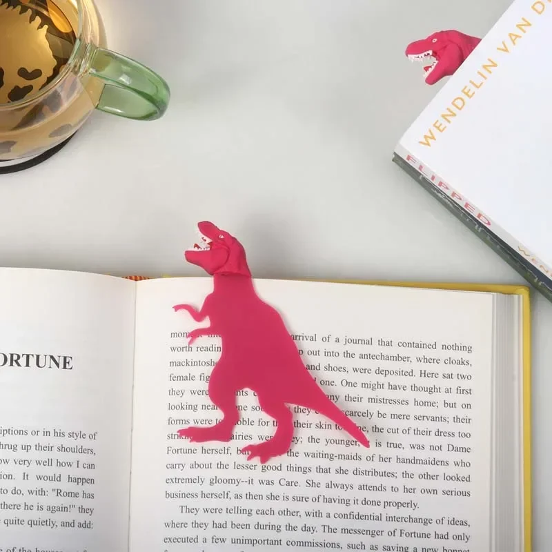 Подарок любимому школьнику Креативные канцелярские принадлежности Животные Принадлежности s Клипсы Mark Cute для забавной книги о динозаврах Изображение 5