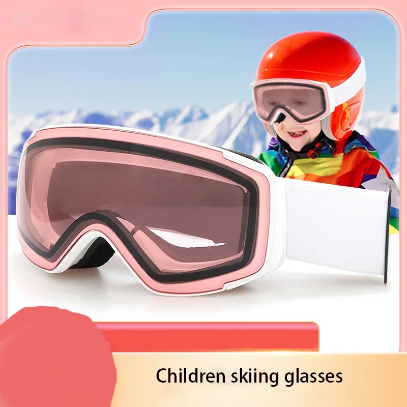 2024 Новые Лыжные Очки Детские Уличные Противотуманные Спортивные Очки Для Альпинизма Цилиндрические Двухслойные Очки Для Снежного Снаряжения Изображение 4
