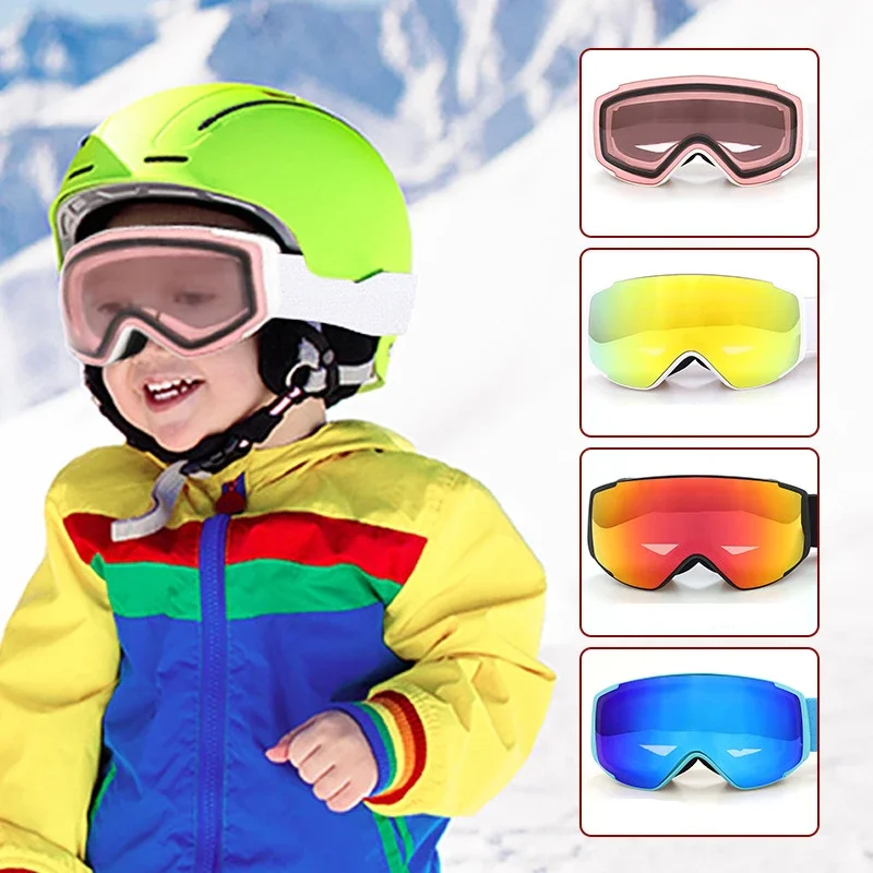 2024 Новые Лыжные Очки Детские Уличные Противотуманные Спортивные Очки Для Альпинизма Цилиндрические Двухслойные Очки Для Снежного Снаряжения Изображение 5
