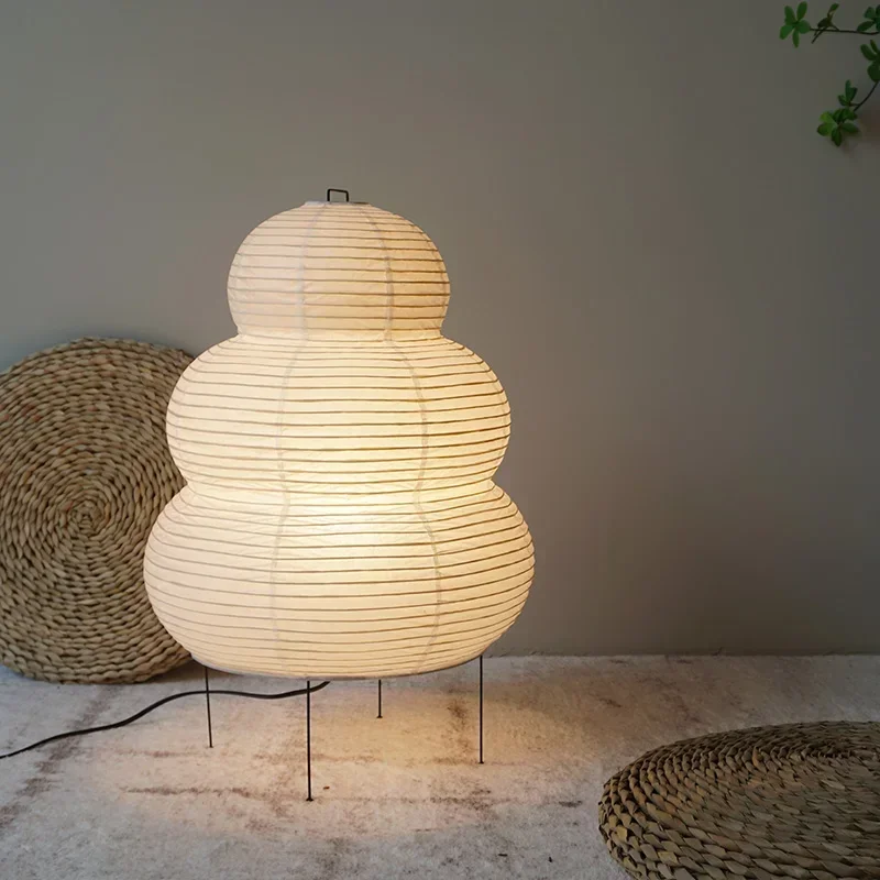 Японский дизайн торшеров Akari noguchi бумажная лампа светодиодная минималистичная для гостиной Чайный домик Украшение кабинета эстетичный свет Изображение 2
