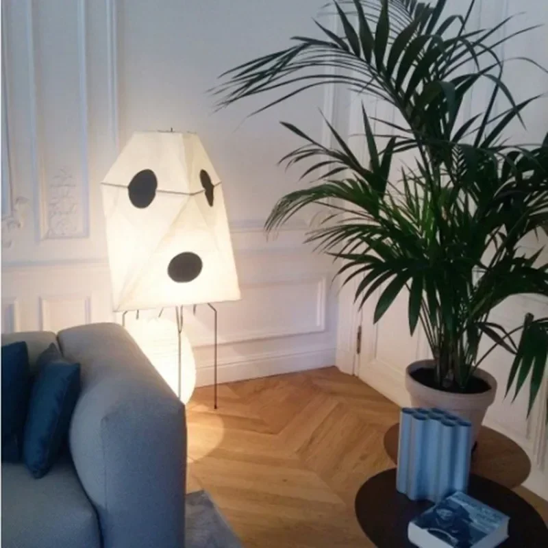 Японский дизайн торшеров Akari noguchi бумажная лампа светодиодная минималистичная для гостиной Чайный домик Украшение кабинета эстетичный свет Изображение 3