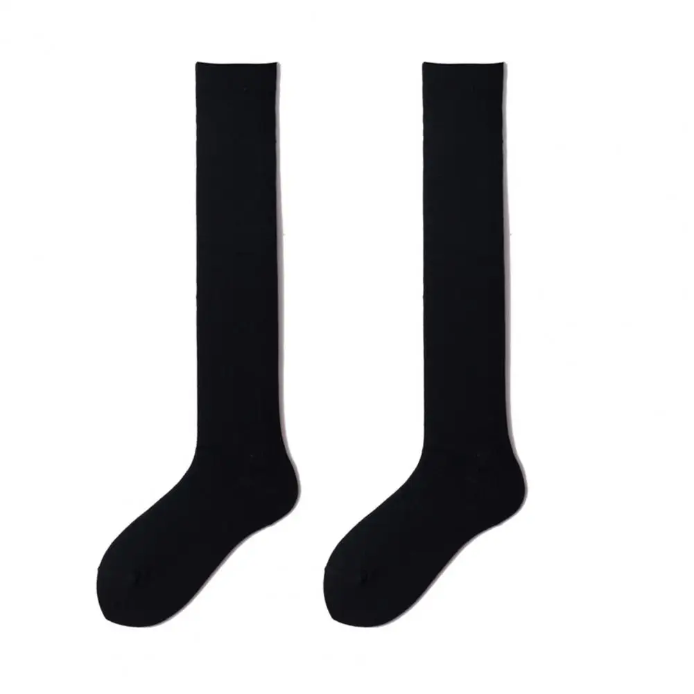 Высокие носки, впитывающие пот Женские носки, Дышащие Компрессионные Нежные женские гольфы до колен Изображение 4