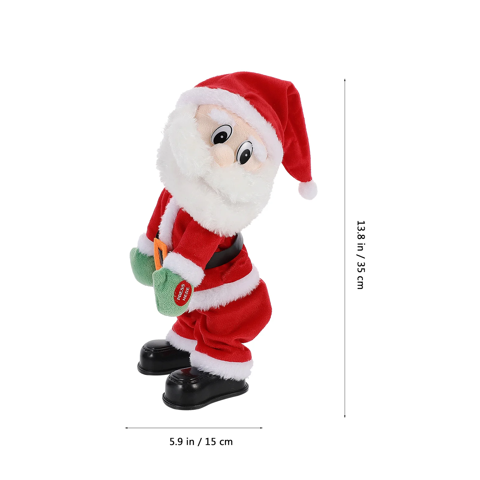 Рождественская игрушка Санта Клаус, электрические игрушки для вечеринки, Забавный тверкинг, скрученные бедра Изображение 1