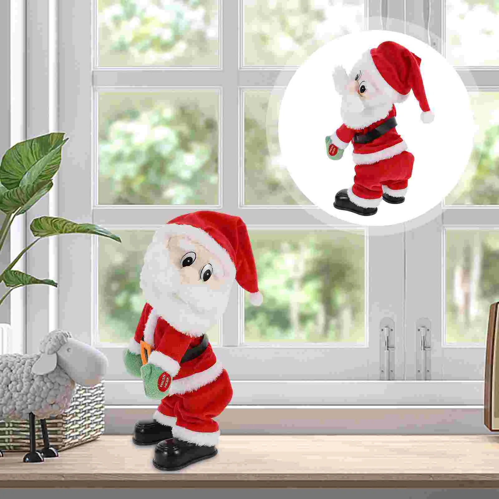 Рождественская игрушка Санта Клаус, электрические игрушки для вечеринки, Забавный тверкинг, скрученные бедра Изображение 4