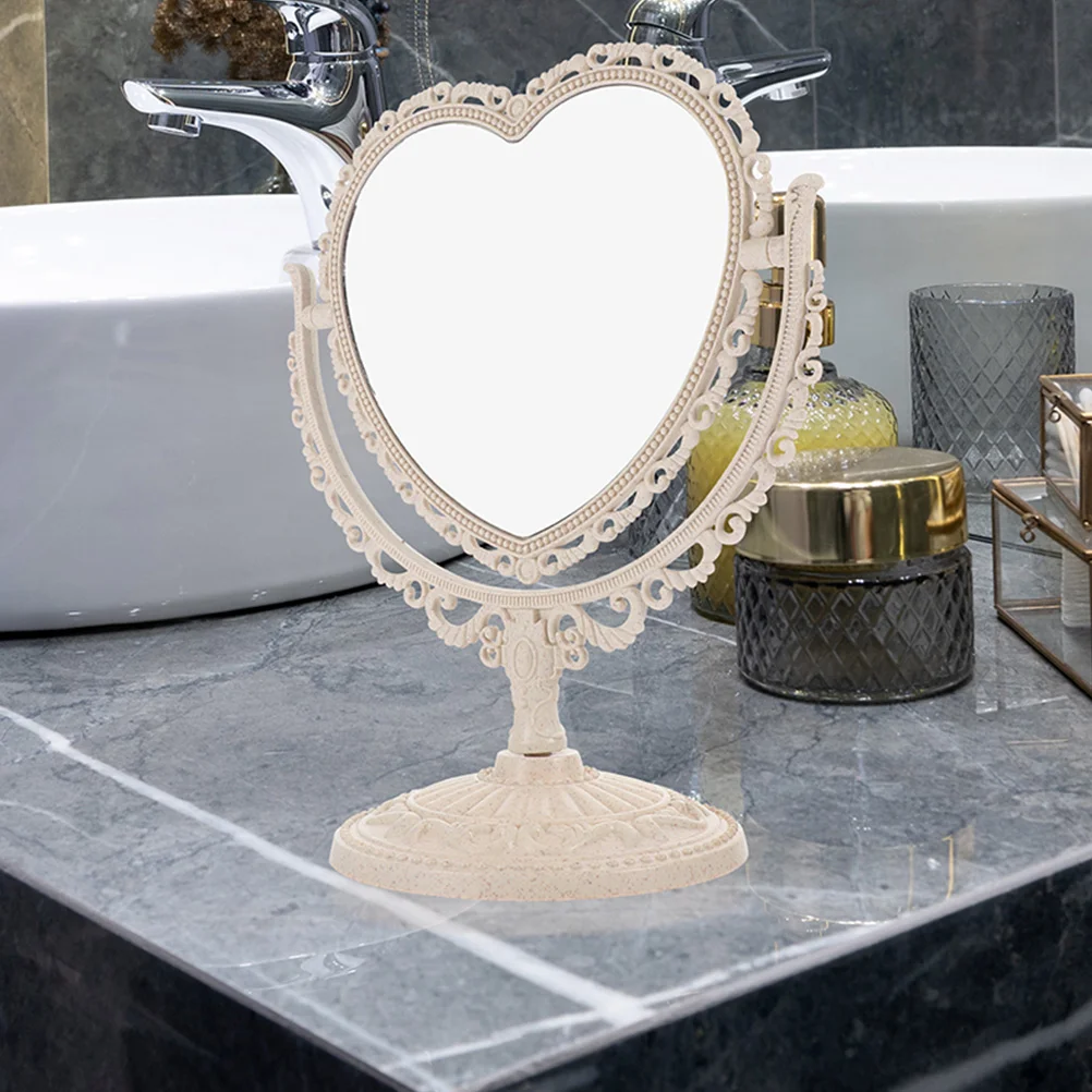 зеркала для туалетного столика 2шт, зеркало для макияжа, настольное зеркало для девочек, зеркало в форме сердца, Настольное зеркало для туалетного столика Изображение 4