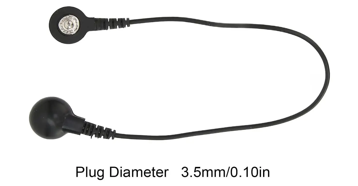 5шт Черный 3,5 мм TENS Сменный Электродный Кабель Подводящие Провода Сердечник Адаптера Изображение 2