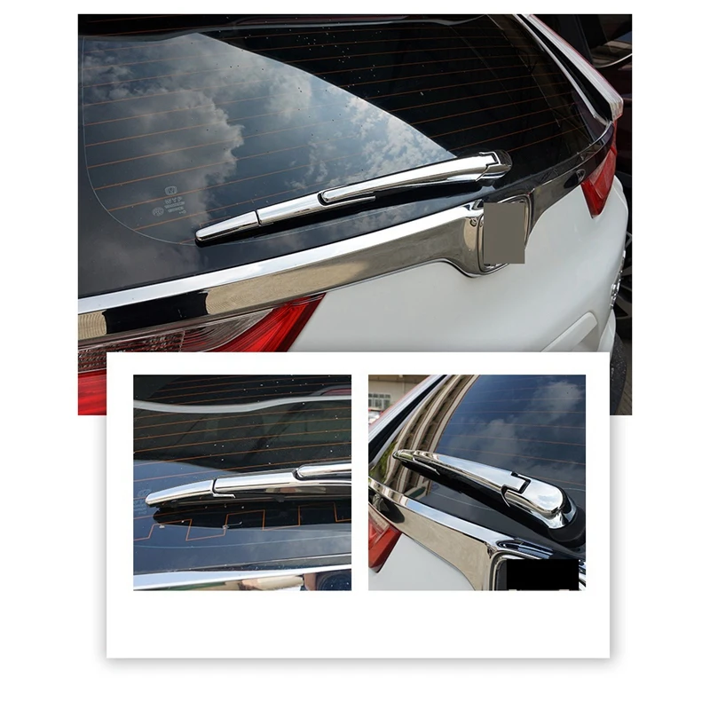 Накладка фонаря стеклоочистителя заднего стекла на крыше автомобиля для Honda CRV CR-V 2017-2021 Аксессуары для декора из углеродного волокна ABS Изображение 3