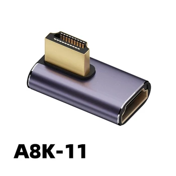 HDMI-совместимый адаптер 7680 × 4320 при 60 Гц Простой в использовании Многофункциональный, высокой четкости, долговечная бытовая электроника 8k Elbow 1
