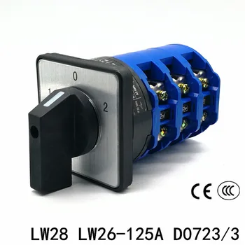 Переключающий Кулачковый переключатель LW28 LW26-125A/3 3 Положение 3 Длина 3 Фазное Переключение мощности Вперед и назад 1