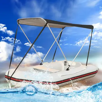 Навес для надувной лодки, тент для каяка от солнца, ребристый чехол для лодки для лодок шириной 2