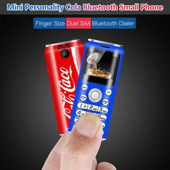 Ужин Мини Bluetooth Номеронабиратель Милый Bluetooth Маленький Телефон K8 С Двумя Sim-Картами Размером Пальца Для Записи MP3-звонков Magic Voice Мобильный Телефон 1
