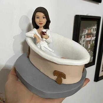 JP520 Специальная кукла-юная леди, лежащая в ванне, изготовленные на заказ фигурки ручной работы, Персонализированный подарок 1