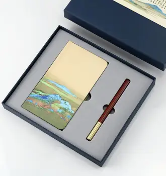 Индивидуальная записная книжка, бизнес-блокнот + набор ручек, лучше всего подходит для подарков с логотипом компании 1