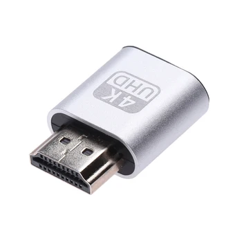 HDMI-совместимый адаптер виртуального дисплея 4K Fit-Безголовый разъем для фиктивного дисплея Displayport, эмулятор EDID для видео майнинга биткоинов DP 1