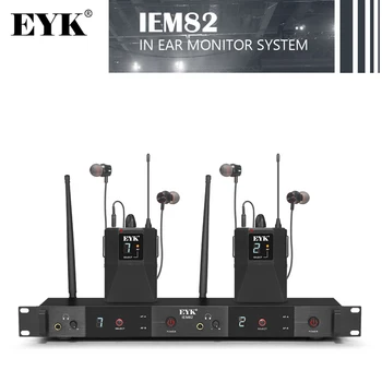 Беспроводная Система Внутриканального Мониторинга EYK IEM-82 UHF Двухканальный Монитор Реального Времени С Возможностью Выбора 16 Частот Для Прямого Эфира Певицы 1