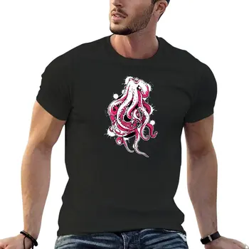Футболка Moving day Octopus (розовая) kawaii clothes футболки на заказ создайте свои собственные мужские белые футболки 1
