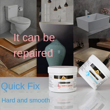 Средство для ремонта плитки на дому, мраморная ванна, умывальник, унитаз, зазор между стенами и полом, двухкомпонентный ремонт керамики 50 г + 50 г 2