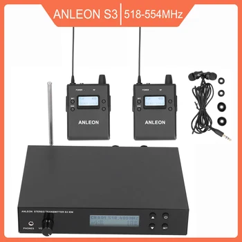 ANLEON S3 IEM Стереосистема Беспроводного Внутриканального Монитора IEM 518-554 МГц 110-240 В с 2 Приемниками 1