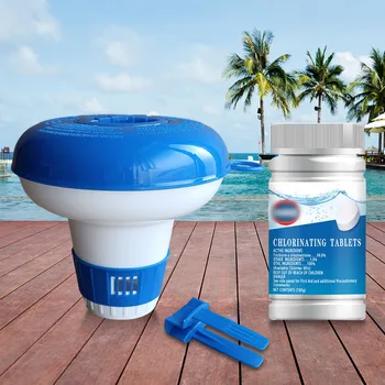 Дозатор Хлора для Плавающего бассейна Mini Premium Floater Dispenser Для Таблеток Хлора/Брома Floater для Спа-Джакузи и Небольших бассейнов 1