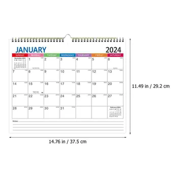 Английский календарь Ежемесячный настенный календарь для свиданий, висящий дома на 2025 год, Офисные настольные календари для ежедневного использования в комнате 2