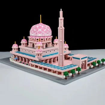 Lezi 8188 Мировая Архитектура Мечеть Масджид Путра Розовая Церковь Дворцовая Башня 3D Мини Алмазные Блоки Кирпичи Строительная Игрушка Подарок Без Коробки 2