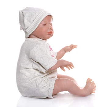 NPK50CM новорожденная кукла реалистичная ручная детальная роспись взгляд мизинца возрожденный ребенок реалистичные мягкие на ощупь укоренившиеся волосы приятный ребенок 2