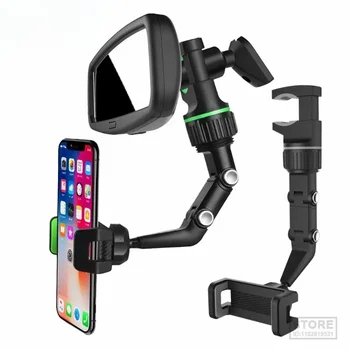 Для автомобильного мобильного крепления Держатель телефона Olaf Многофункциональный с возможностью поворота на 360 ° Обзорное зеркало, Подвесное сиденье с автосервисом GPS  