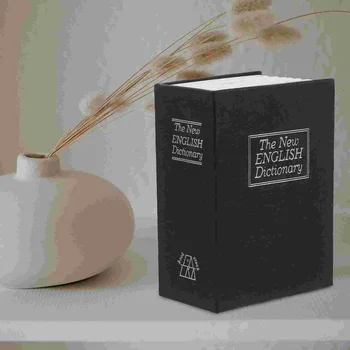 Копилка в форме книги Коробка для сбережений монет Книжный банк денег Небольшой сейф с замком 2
