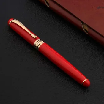 JinHao 750 Металлические шариковые ручки, Золотые Китайские Красные Канцелярские принадлежности, Офисные Школьные принадлежности, Чернильные ручки-роллеры 1