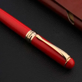 JinHao 750 Металлические шариковые ручки, Золотые Китайские Красные Канцелярские принадлежности, Офисные Школьные принадлежности, Чернильные ручки-роллеры 2
