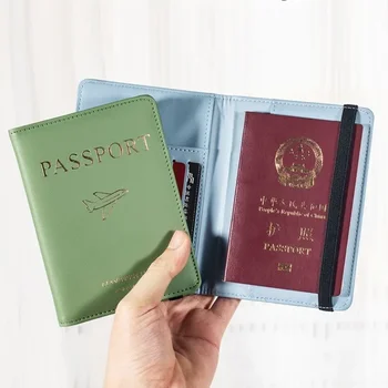 RFID-обложка для паспорта, Многофункциональный водонепроницаемый кошелек для кредитных удостоверений личности, держатель деловых документов, дорожный аксессуар 2
