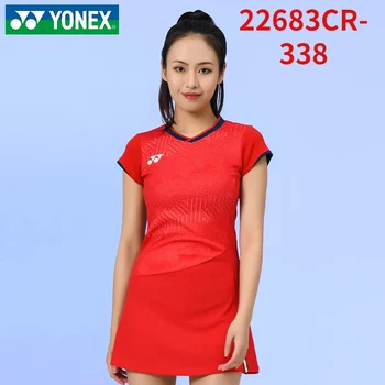 Спортивная одежда из джерси Yonex Sport, спортивная одежда, платье для бадминтона 2023 для женщин, длинная юбка для тенниса и фитнеса 2