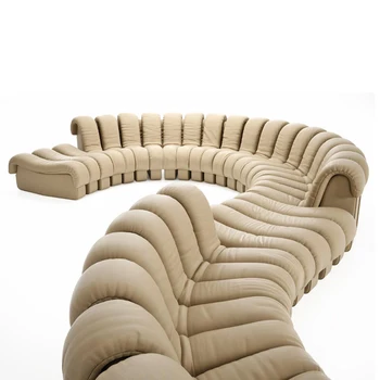 Современная гостиная диван в форме змеи DIY диван S-образной формы Свободная комбинация pu бархатный диван 2