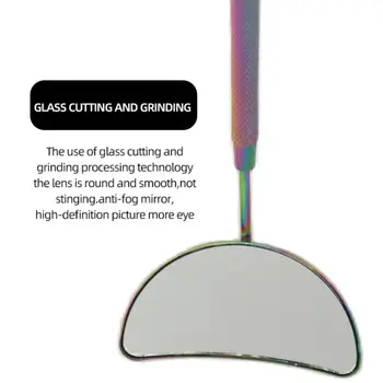 Инновационное зеркало для ресниц Точные ресницы Модные Идеально подходит для проверки накладных ресниц Высококачественное зеркало с длинной ручкой Долговечное 2