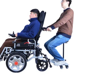 Запчасти для инвалидных колясок Электрическое кресло-каталка для прицепа с дополнительным задним сиденьем для двух человек 2