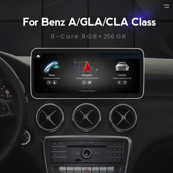 Android 12 Автомобильный Радиоприемник Автомобильный Видеоплеер Навигационный Мультимедийный Экран Для Mercedes benz A class W176/GLA X156/CLA C117 2013-2018 2