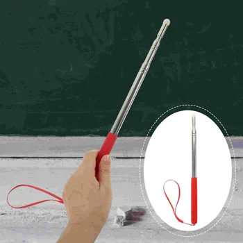 Телескопическая ручка для учителей- Обучающая Выдвижная Ручная ручка для преподавания на доске в классе Ведущего (красная) 1