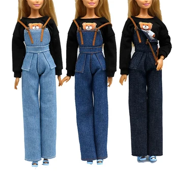 Одежда для куклы, джинсовая толстовка, подходит для 11,8-дюймовой куклы, повседневная одежда, подарок, аксессуары для кукол 1/6, детские игрушки 1
