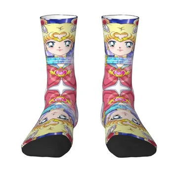 Носки Usagi Tsukino Moon Sailors Dress Socks Мужские женские Теплые Забавные носки для экипажа из японского аниме 1