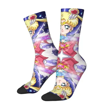 Носки Usagi Tsukino Moon Sailors Dress Socks Мужские женские Теплые Забавные носки для экипажа из японского аниме 2