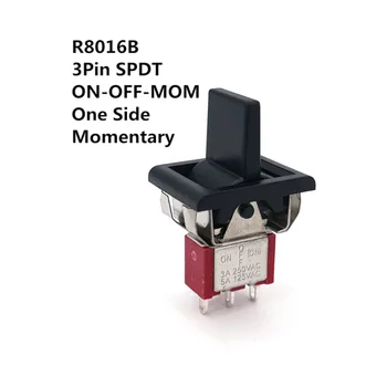 1шт R8016B Кулисный переключатель AC250V/3A 125 В/5A SPDT 3 положения вкл-выкл- (мама) мгновенный тумблер T80-R 1