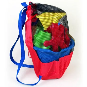 Сетчатые сумки для хранения Baby Sea для детей Детский пляж Песок Водные игрушки Сетчатая сумка Водные развлечения Спорт Банные полотенца Одежда Рюкзак 1